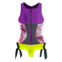 Sirensong Wetsuits | Blossom Sleeveless Hawaiian-Cut Springsuit (front)