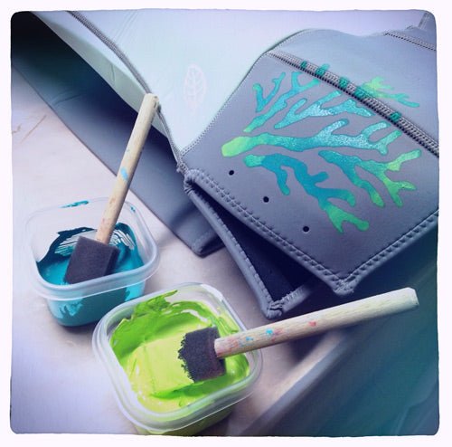 Sirensong Wetsuits | hand painting