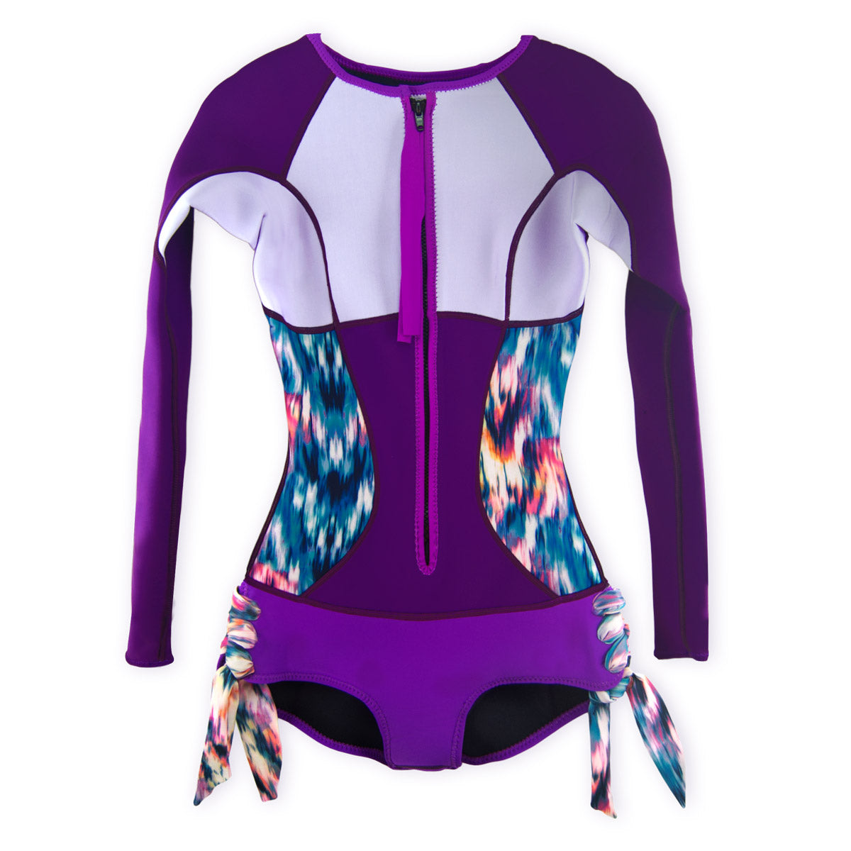 Sirensong Wetsuits 2.5mm Longsleeve Springsuit | Poema ikat print