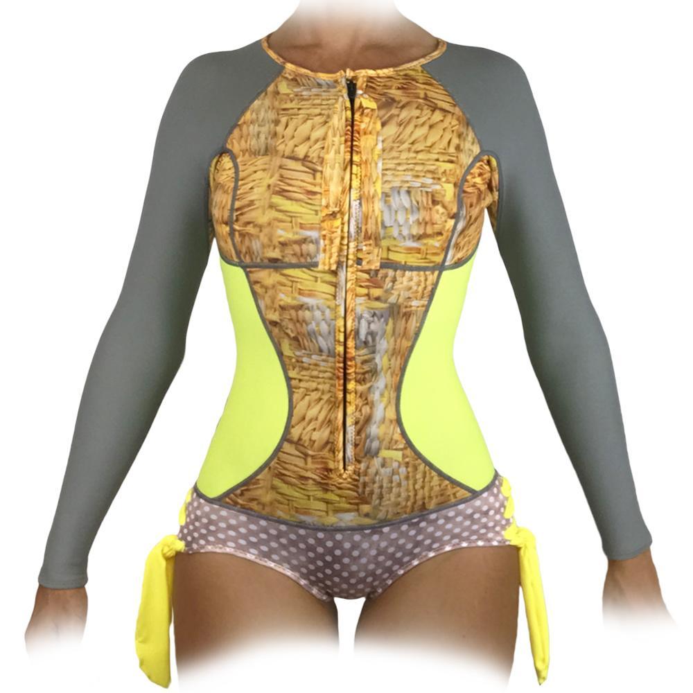 Trudive Women's Siren Sleeveless Bodysuit, Wetsuits